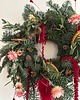 wianki bożonarodzeniowe Wianek świąteczny naturalny i żywy jodła i eukaliptus 3