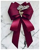 broszki Brosza  / Krawat w kolorze burgund  z Reniferem Exclusive 1