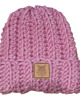 czapki damskie Czapka z serii "Hej Las!" Mroźny róż 100% wełny 1