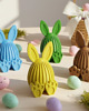 ozdoby wielkanocne Jajko Zajączek Królik na Wielkanoc do Stroika Koszyka 3D Figurka do Stroika 1