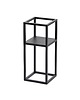 kwietniki Kwietnik Metalowy Stojak na kwiaty 50x21cm czarny LOFT 1