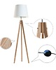 lampy podłogowe Elegancka lampa podłogowa z drewna na 3 nogach ARUBA 6