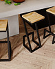 stołki Hoker barowy loftowy drewno dębowe stal, ręczna produkcja, 7