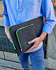 etui na laptopa FILCOWE ETUI na laptopa i zasilacz grafit fluo zielony zamek 7