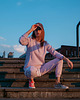 spodnie dresowe damskie Chillz Spodnie Dresowe Basic Lilac 1