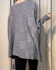 swetry damskie  Sweter oversize Grigio 3