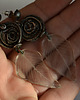 kolczyki wire wrapping Liście II 3