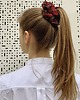 gumki do włosów Gumka do włosów scrunchie Red Check Chic 2