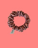 gumki do włosów Gumka jedwabna, scrunchie, frotka pink beige MINI 5