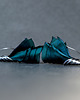kolczyki wire wrapping Srebrne kolczyki dzwonki szmaragdowe 3