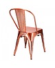 krzesła Krzesło Metalowe Szczotkowane Miedziane Oranje 4