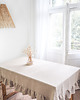 obrusy i serwetki Lniany obrus z falbanką RUSTIC 6