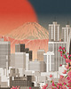 plakaty Plakat Widok na Tokio 3