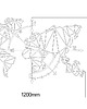 Ozdoby na ścianę MAPA GEO COMPASS 3D piękna mapa Świata 9