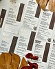 dodatki ślubne Eleganckie Menu na stoły z winietką, złote menu na imprezę 1