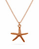 złote naszyjniki STARFISH -naszyjnik srebro, srebro złocone, różowe złoto 2
