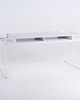 biurka Designerskie biurko K1 - białe 200 cm 4