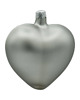 ozdoby choinkowe Bombka choinkowa: Serce matowe: srebrne 1