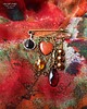 broszki Broszka niezwykła na agrafce w stylu Boho handmade z sercem z jaspisu unikat 7