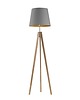 lampy podłogowe Drewniana lampa stojąca na 3 nogach ARUBA GOLD 3