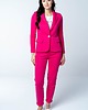 marynarki damskie Marynarka damska Fuchsia Fever różowa z dresówki z podszewką 1
