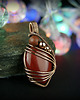 wisiory Jaspis mokait wisiorek wire wrapping 4