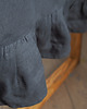 obrusy i serwetki Lniany obrus z falbanką heavy linen CHARCOAL 3