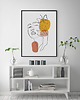 plakaty Plakat KOBIETA kontur abstrakcja linie 0484 2