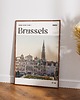 plakaty Minimalistyczny plakat Bruksela Belgia  - Do salonu, sypialni, biura 3