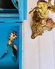 pojemniki na biżuterię Toaletka z lusterkiem, motyw mandali, niebieska, orient, prezent 1