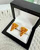spinki do mankietów SPINKI DO MANKIETÓW koszuli mankietu pizza kawałek 4