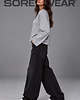 bluza bez kaptura damska Longsleeve  Boxy Fit-Szary 3