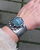 bransoletki wire wrapping Akwamarynowe jeziorko - bransoletka regulowana 1