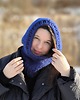 czapki damskie Balaclava wełniana czapka kominiarka z wełny peruwiańskiej WOOLY ultramaryna 1