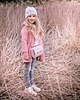 bluzy dla dziewczynki Płaszcz dziecięcy łososiowy 1