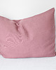 poduszki gładkie Lniana Poszewka Na Suwak DUSTY PINK 1