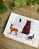 kartki okolicznościowe - wydruki Zwierzaki leśne- Kartka- Grafika- Ilustracja- In woods 2