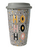 kubki Kubek porcelanowy z pokrywką silikonową Ho Ho Ho 400 ml - uroczy prezent 1