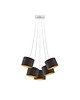 lampy wiszące 5-punktowy żyrandol wiszący typu pająk z abażurami WAIKIKI GOLD W5 2