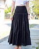 spódnice maxi Spódnica długa kolor czarna maxi falbany 2