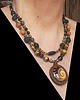 korale Mandala w niezwykłym etnicznym naszyjniku w pięknych kolorach unikat handmade 4