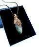 wisiory Fluoryt wisiorek wire wrapping 9