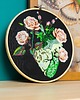 Ozdoby na ścianę Rozkwit serca, haft w tamborku 20 cm 4