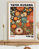plakaty PLAKAT dekoracyjny kwiaty kropki abstrakcyjny łąka Yayoi Kusama, poster 3