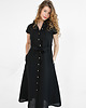 sukienki midi damskie Lniana Sukienka MARIGOLD deep black 2