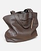 torby na ramię Shoper bag brązowa torba ze złotem 3