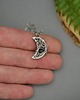wisiory Wisiorek księżyc kwarc dymny wire wrapping 3