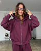bluza z kapturem damska Bluza Wow light mauve wine kapturem (pętelka) 6