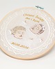 kartki, zaproszenia na chrzest Haftowana personalizowana pamiątka chrztu w oprawie 20 cm 4