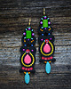 kolczyki soutache Długie etniczne kolczyki soutache 3